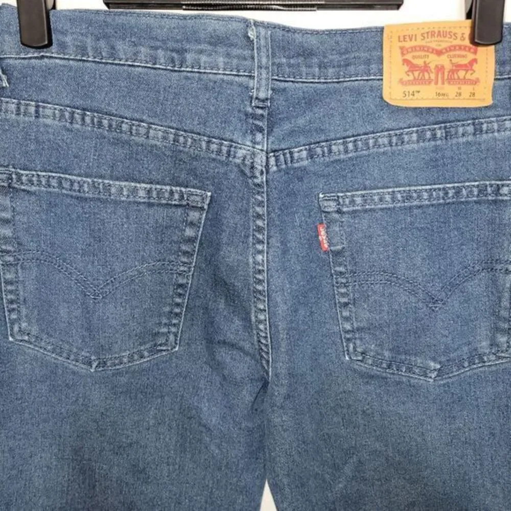 Levis 514 straight Jeans boys size 16‎ 28x28 medium wash